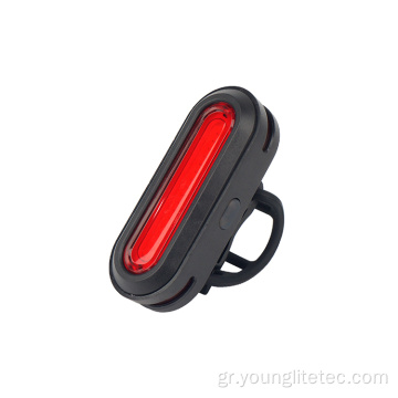 Φόρτιση USB LED Προειδοποιητικό ποδήλατο πίσω φως
